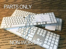 For PARTS or REPAIR - 3 X APPLE Genuine Keyboards - Wired White/Silver A1243 picture