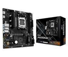 ASRock A620AM-X AM5 Motherboard AMD A620 DDR5 mATX M.2 PCIe 4.0 90-MXBST0-A0UAYZ picture