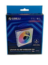 Lian Li UNI FAN SL-Infinity Wireless 120mm White RGB PWM Case Fan Reverse Blade picture