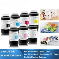 1000ML LED Curable UV Ink For Ricoh Gen3-Gen6 Gen4L Gen5i Gen5S G3-G6 Printhead picture