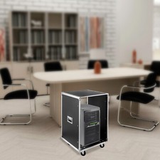 Portable Rolling Network Rack removable Large-capacity Cabinet 16u Cabinet 220lb picture