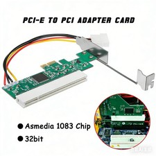 PCI-e PCI Express to PCI Adapter Card Riser Extender 32bit Asmedia 1083 Chip picture