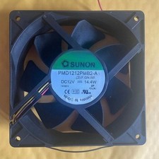 One SUNON 12038 PMD1212PMB2-A(2).F.GN.155 Large Volume Cooling Fan DC 12V 14.4W picture