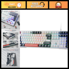 Hot-Swap Wired RGB Gaming Keyboard, 108 Keys, Extra 4 Hotkeys, Mechanical Feel picture