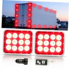 Magnetic Wireless Flashing Lights Remote Control for Trucks Red picture