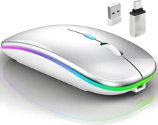 Wireless Bluetooth Mouse for MacBook (Bluetooth 5.2/3.0 and 2.4GHz USB type C ) picture