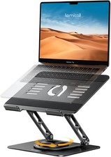 Lamicall Adjustable Laptop Stand for Desk - 360 Rotating Base Ergonomic Computer picture