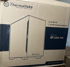 Thermaltake S100 TG MicroATX Micro Tower Case Black Tempered Glass USB/Audio picture