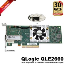 Dell QLogic QLE2660L-DEL 16Gb Fibre Single Port HBA Host Bus Adapter TC40H 4MNKF picture