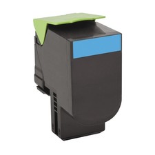 Lexmark 80C10C0 Toner Cartridge Cyan 1000 Pages Genuine Printer New picture
