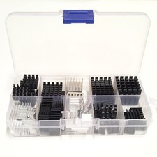Aluminum Heatsink Assortment Kit Without Thermal Tape 100pcs Heat Sinks picture