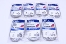 NEW LOT OF (7) STAR TECH ISO9001 COMPUTER CABLE 6FT 9 PIN picture