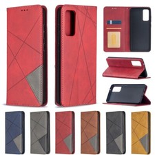 Luxury Splice Leather Wallet Cover Case For S24 S25 S22 S23 S21 S20 Ultra S10 picture