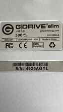 G-Technology G-Drive Slim (LOT OF 2) 500GB External Hard Drive picture