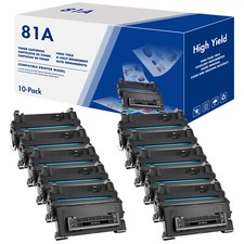 10 Pack CF281A Toner Compatible for HP 81A LaserJet Enterprise M604n M630dn picture