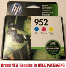 3 PACK Original Genuine Printer HP 952 Color Cyan Magenta Yellow Ink Cartridge picture