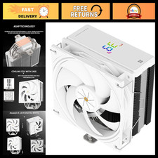 High-Performance CPU Cooler 120mm with Digital Display, 4 Heat Pipes, PWM Fan, A picture