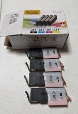 Genuine Canon CLI-281 4-Color Ink Value Pack BK/C/M/Y ChromaLife100 - Sealed picture