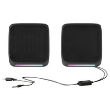 For Computer 1 Pair Small Column-Shaped Speakers Hi-Fi Sound for Movies/Music picture