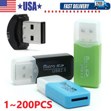 USB 2.0 Micro SD SDHC TF Card Reader Memory Adapter for PC Laptop Camera Lot picture