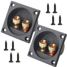 Speaker Box Terminal - 2.2 Inch Square 2-Way Speaker Terminal Cup (2pcs) | St... picture