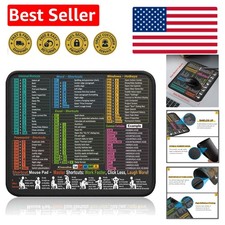 Compact Multi-Software Mouse Pad: Excel & Windows Shortcuts – Non-Slip, 11.8x9.8 picture