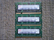 HYNIX 1.5GB (3 x 512MB) 2RX16 PC2-4200S-444-12 Laptop  Ram HYMP564S64BP6-C4 AB picture