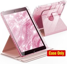 Case for iPad 9th Generation 10.2 Inch, 360 Rotating Cute Glitter Cover, Pencil picture