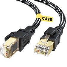 BUSOHE Cat 8 Ethernet Cable 10FT, High Speed 40Gbps 2000Mhz Braided Network I... picture