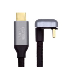 CY USB-C Type C Angled USB 3.1 Extension Data Cable 10Gbps 100W with Sleeve picture