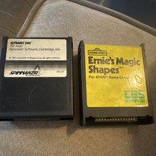 CBS Software Sesame Street Ernie's Magic Shapes Atari Cartridge MPN 4L-0108 picture