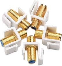 Cable Matters 5 Pack RG6 Keystone Jack Insert, Coaxial Keystone Jack Insert Gend picture