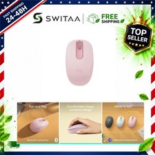 Logitech M196 Bluetooth Wireless Mouse Compact Ambidextrous Rose picture