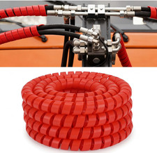Funda espiral 25ft 1/2” resistente, protege mangueras hidráulicas y cables picture
