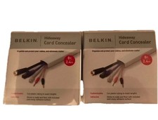 Belkin Hideaway Cord Concealer 8 Ft 2.4 m Lot Of 2 New In Box Cord Organizer picture