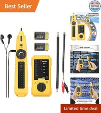 Battery Powered Ethernet Cable Tester - Compact Network Wire Tracer with Lights picture