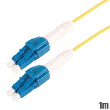 1M Uniboot LC/UPC-LC/UPC Fiber Optic Single Mode Duplex Optical Patch Cable OFNR picture