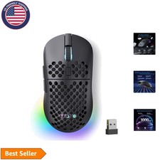 Lightweight TMKB Falcon M1 Gaming Mouse, 24000 DPI, RGB Strip, Long Battery Life picture
