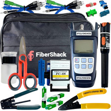 Fiber Termination Kit - 12 Piece FTTH Fiber Optic Tool Kit Includes All You Need picture
