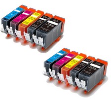 10 PK Replacement Ink Set for Canon 220 221 BK B C M Y MX860 MP560 MP640 MP620 picture