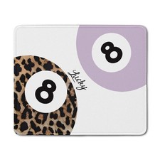 DOFQZ Funky Cheetah Print Y2K Lucky 8 Ball Mouse Pad, 9.5x7.9 inches, 20Child  picture
