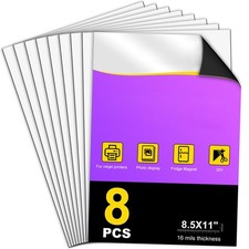 8Pcs Non Adhesive Magnetic Paper, 8.5x11 Inch for DIY Photo Crafts picture