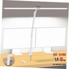 LED Desk Lamp with Clamp, 29.55'' Tall Desk Light with Remote, 1500LM White picture