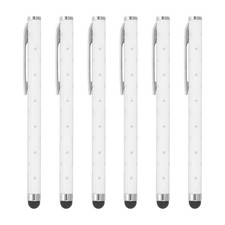 6Pcs, Bling Crystal Stylus Pens for Touch Screens White picture