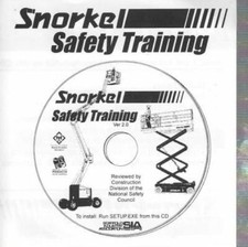 Snorkel Safety Training 2.0 PC CD courses terrain booms outriggers lift work +  picture