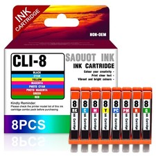 Replacement CLI-8 8-Color Ink for Canon Pixma MP800 MP600R Mark II (8-Pack) picture