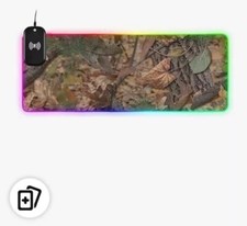 Realtree Gaming Mouse Pad 13 LED Light Modes Anti Slip Base 12.5