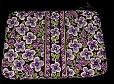 Vera Bradley Plum Petals Work Office Zip Laptop Case Retired Pattern Floral euc picture