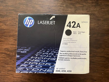 HP 42A Black Toner Cartridge Works for Laserjet 4240, 4250, 4350 Series(Q5942A) picture