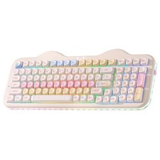 YUNZII C98 Cute Cake Wireless Mechanical Keyboard (Beige, Candy Switch) picture